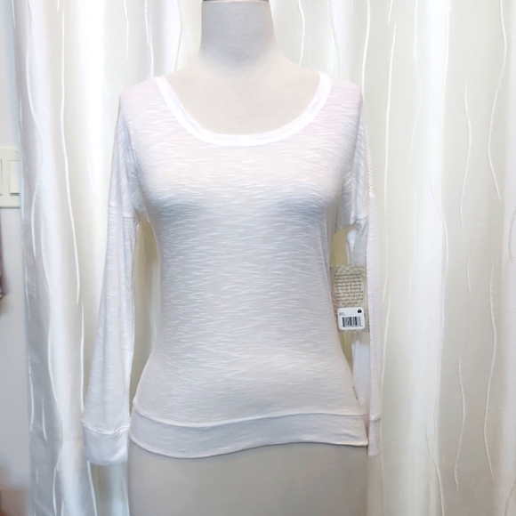 NWT Balance Collection White Mesh Athletic Top - Picture 1 of 4